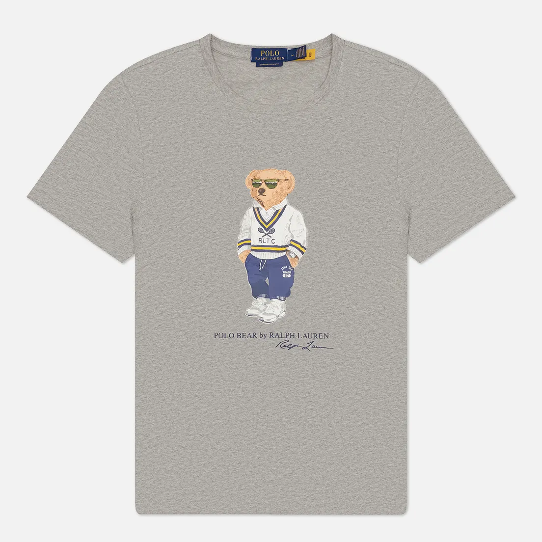 Polo Ralph Lauren Мужская футболка Custom Slim Fit Polo Bear Jersey