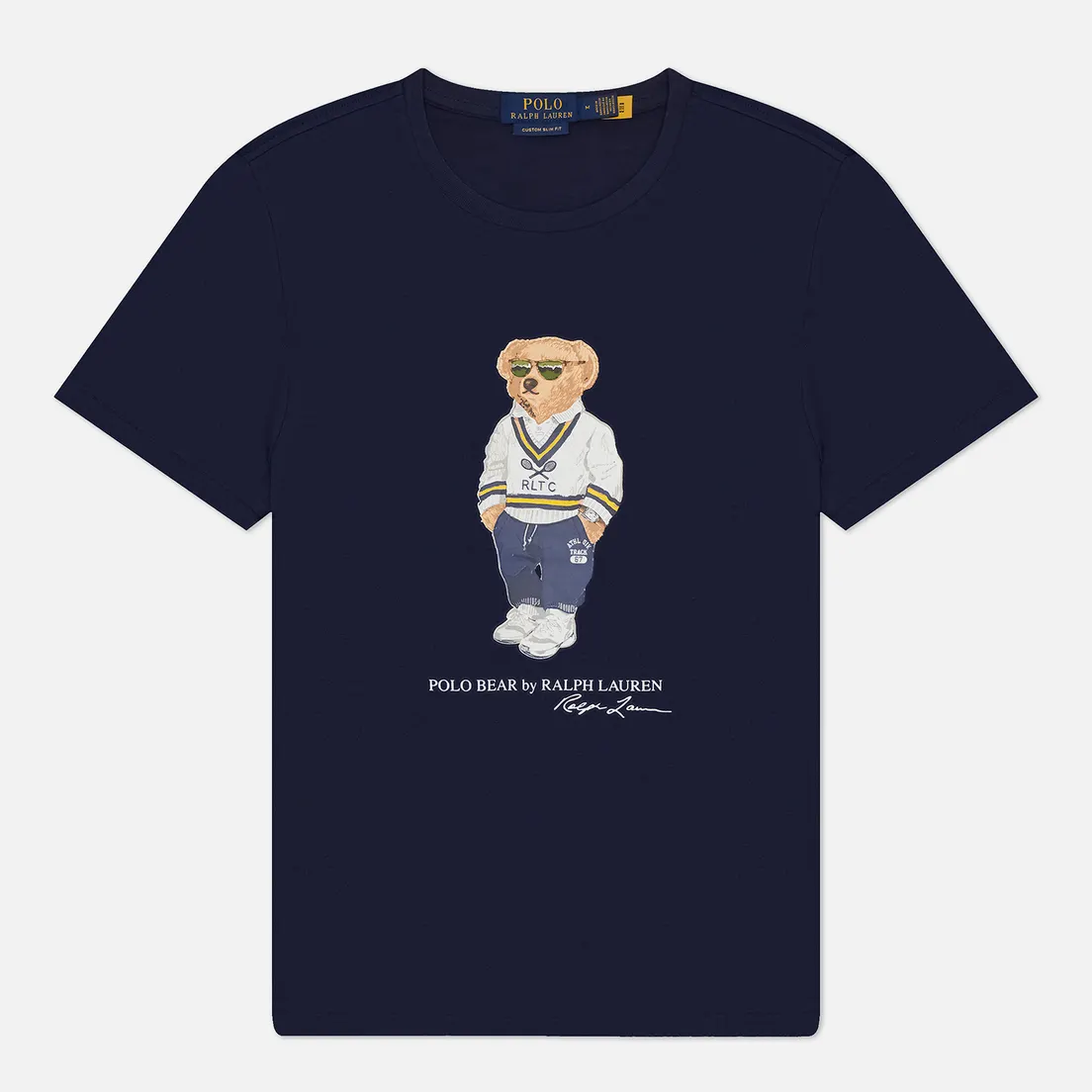 Polo Ralph Lauren Мужская футболка Custom Slim Fit Polo Bear Jersey
