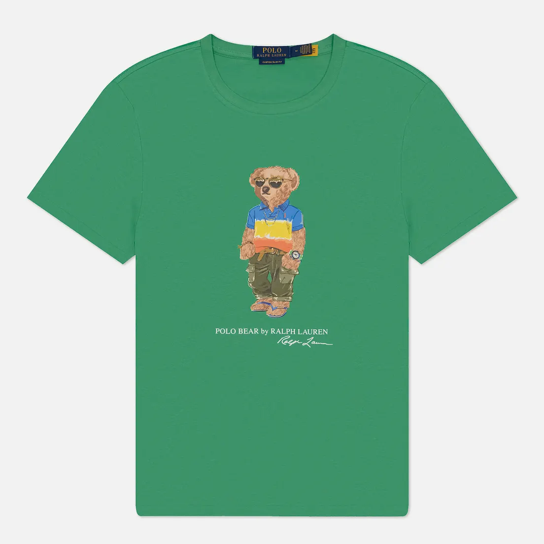 Polo Ralph Lauren Мужская футболка Custom Slim Fit Polo Bear Jersey