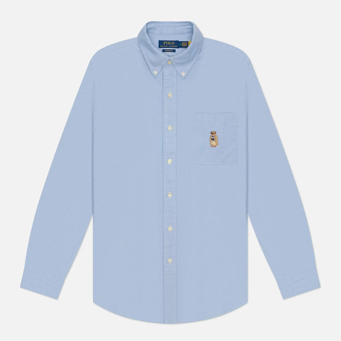 Polo Ralph Lauren Мужская рубашка Classic Oxford Polo Bear Custom Fit