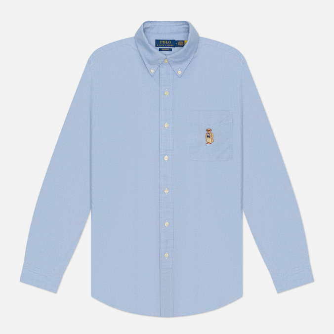 Мужская рубашка Polo Ralph Lauren Classic Oxford Polo Bear Custom Fit