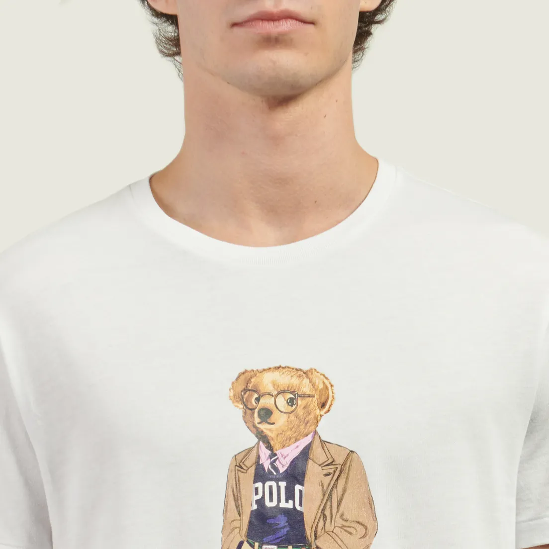 Polo Ralph Lauren Мужская футболка Heritage Polo Bear Custom Slim