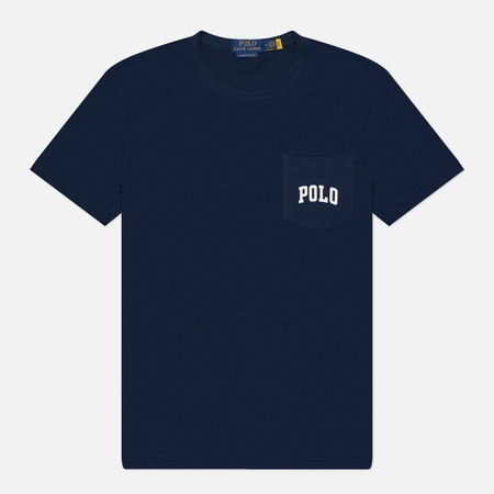 Мужская футболка Polo Ralph Lauren Heritage Polo Bear Custom Slim, цвет синий, размер XL