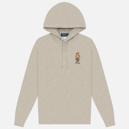 Мужская толстовка Polo Ralph Lauren Polo Bear Fleece Hoodie, цвет серый, размер XL