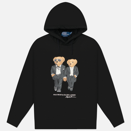 Мужская толстовка Polo Ralph Lauren The Ralph & Ricky Tuxedo Bear Hoodie, цвет чёрный, размер XL