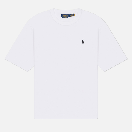 Мужская футболка Polo Ralph Lauren Relaxed Fit 10/1 Jersey, цвет белый, размер XXL