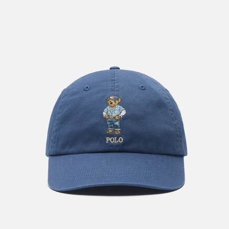 фото Кепка polo ralph lauren polo bear twill ball, цвет синий