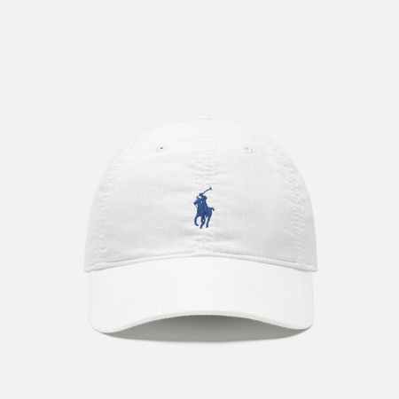 фото Кепка polo ralph lauren linen ball, цвет белый