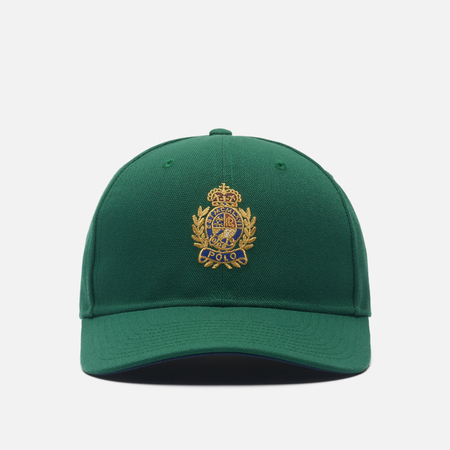 фото Кепка polo ralph lauren iconic crest embroidered twill ball, цвет зелёный