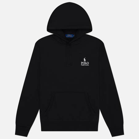 Мужская толстовка Polo Ralph Lauren Logo Graphic Fleece Hoodie, цвет чёрный, размер XXL
