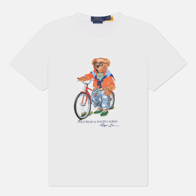 Мужская футболка Polo Ralph Lauren Custom Slim Fit Polo Bear