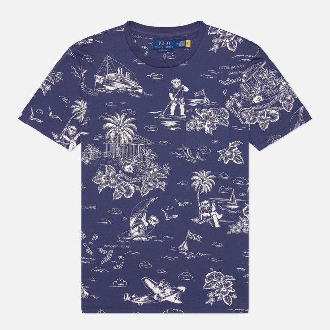 Мужская футболка Polo Ralph Lauren Custom Slim Fit Polo Bear