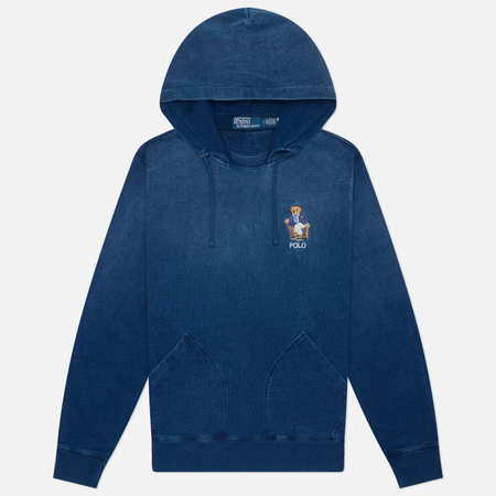 Мужская толстовка Polo Ralph Lauren Polo Bear Indigo Terry Hoodie, цвет синий, размер L