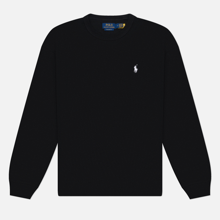 Мужской лонгслив Polo Ralph Lauren 10/1 Jersey Relaxed, цвет чёрный, размер L