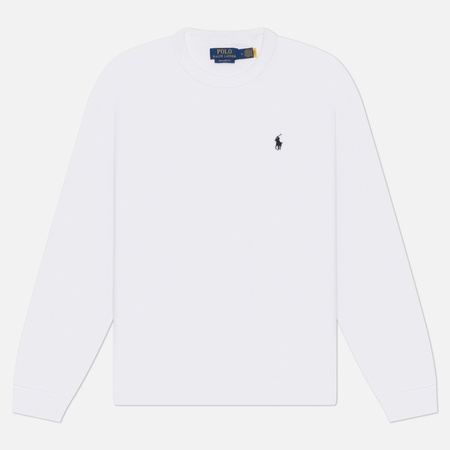 Мужской лонгслив Polo Ralph Lauren 10/1 Jersey Relaxed, цвет белый, размер M
