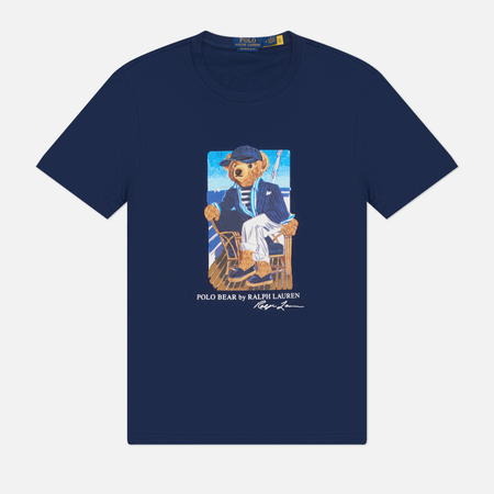Мужская футболка Polo Ralph Lauren Polo Bear 26/1 Jersey, цвет синий, размер M