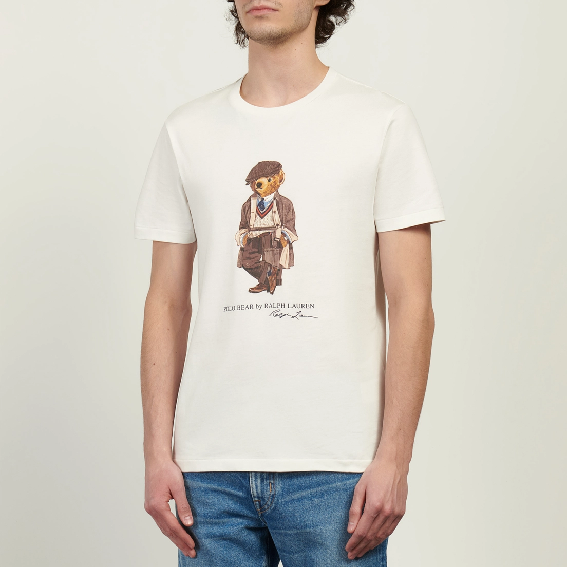 Polo Ralph Lauren Мужская футболка Custom Slim Fit Polo Bear Jersey