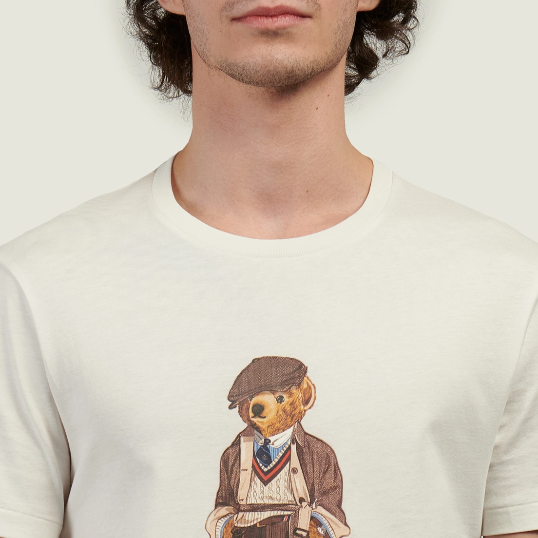 Polo Ralph Lauren Мужская футболка Custom Slim Fit Polo Bear Jersey