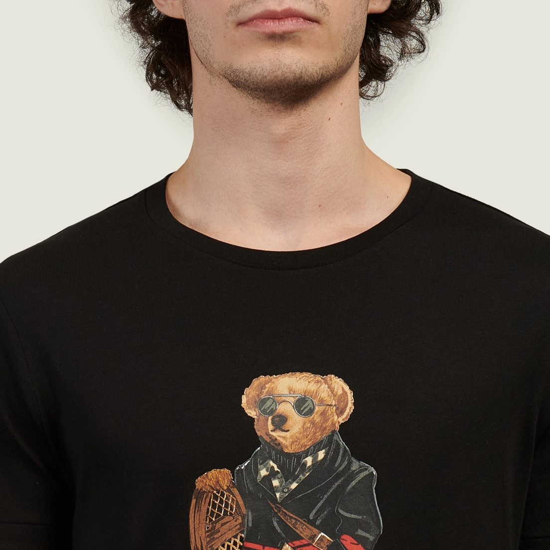 Polo Ralph Lauren Мужская футболка Custom Slim Fit Polo Bear Jersey