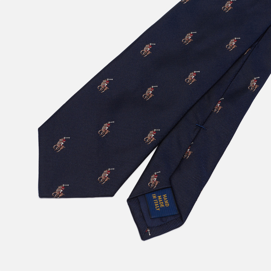 Мужской галстук Polo Ralph Lauren Polo Pony Silk Narrow Navy
