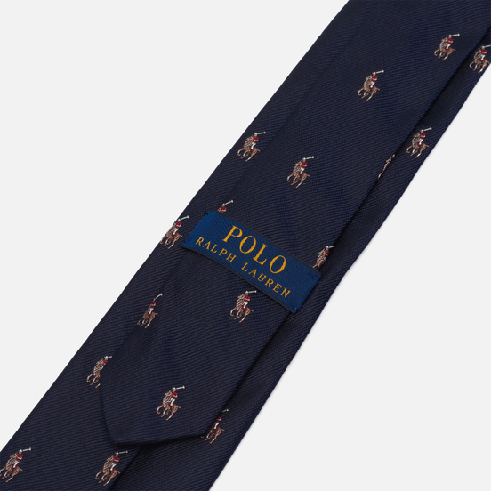 Мужской галстук Polo Ralph Lauren Polo Pony Silk Narrow Navy