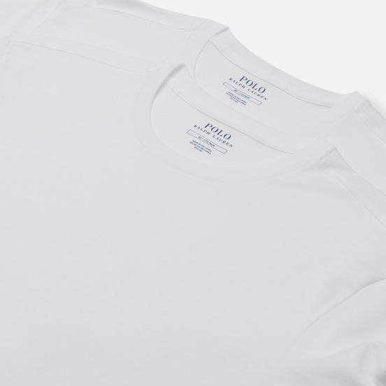 Комплект мужских футболок Polo Ralph Lauren Classic 2-Pack Crew Neck White/Cruise Navy Polo Pony