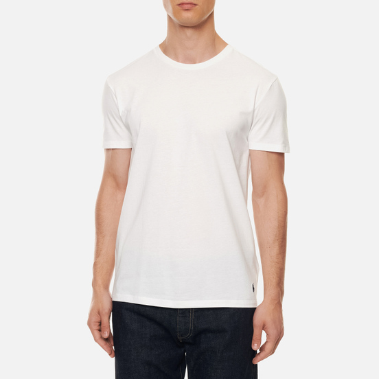 Комплект мужских футболок Polo Ralph Lauren Classic 2-Pack Crew Neck White/Cruise Navy Polo Pony