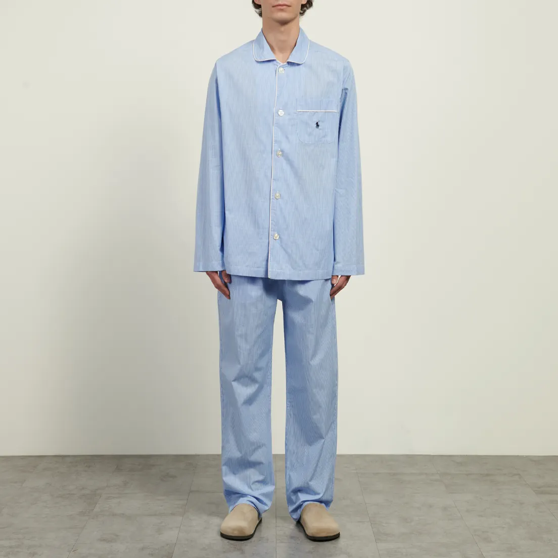 Polo Ralph Lauren Мужская пижама Gingham Poplin Long Sleep Set