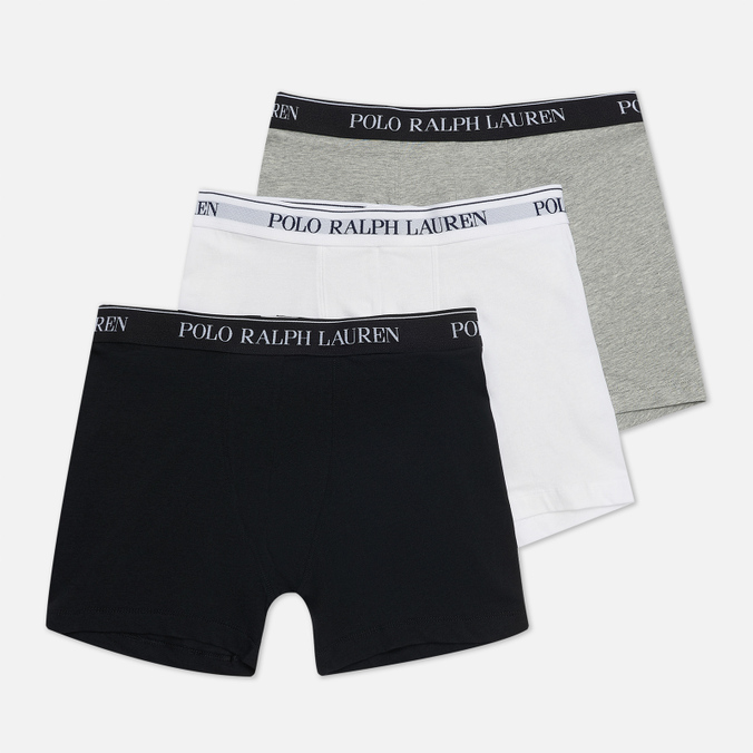 Комплект мужских трусов Polo Ralph Lauren Boxer Brief 3-Pack комплект из 3 х трусов шорт