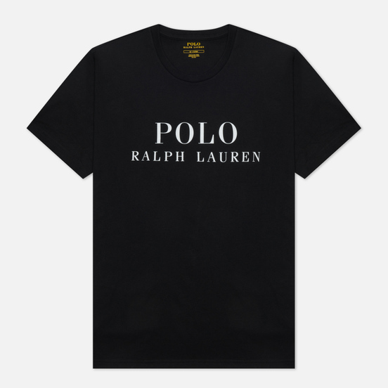Мужская футболка Polo Ralph Lauren Crew Neck Chest Branded Sleep Top Black