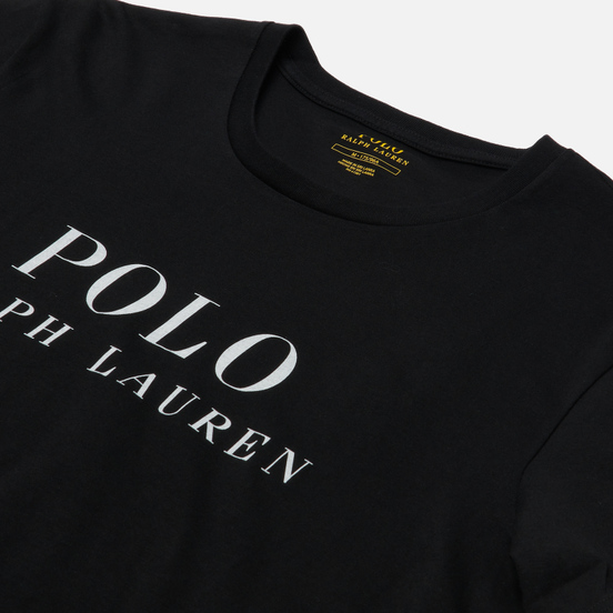 Мужская футболка Polo Ralph Lauren Crew Neck Chest Branded Sleep Top Black
