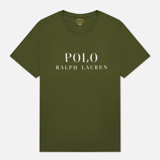 Мужская футболка Polo Ralph Lauren Crew Neck Chest Branded Sleep Top Supply Olive