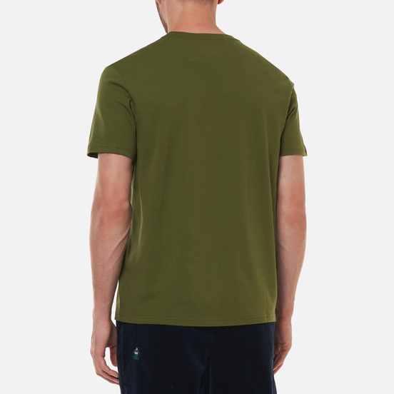 Мужская футболка Polo Ralph Lauren Crew Neck Chest Branded Sleep Top Supply Olive