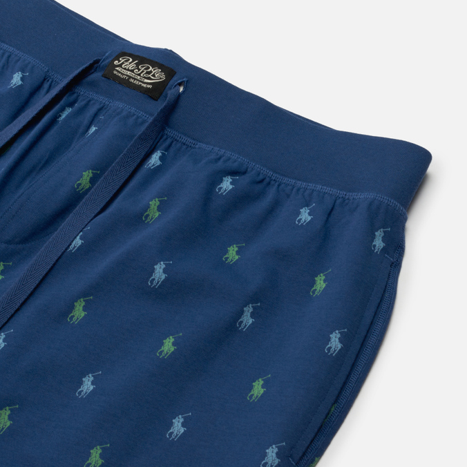 Мужские брюки Polo Ralph Lauren, цвет синий, размер S 714-830279-011 Jogger Sleep Bottom All Over Polo Pony - фото 2