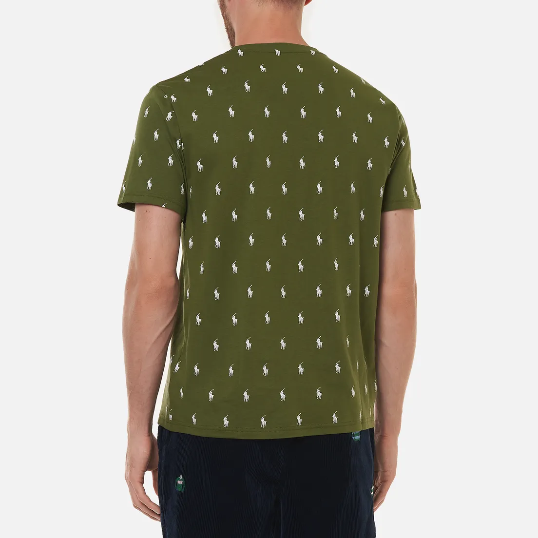 Polo Ralph Lauren Мужская футболка Crew Neck All Over Print Sleep Top
