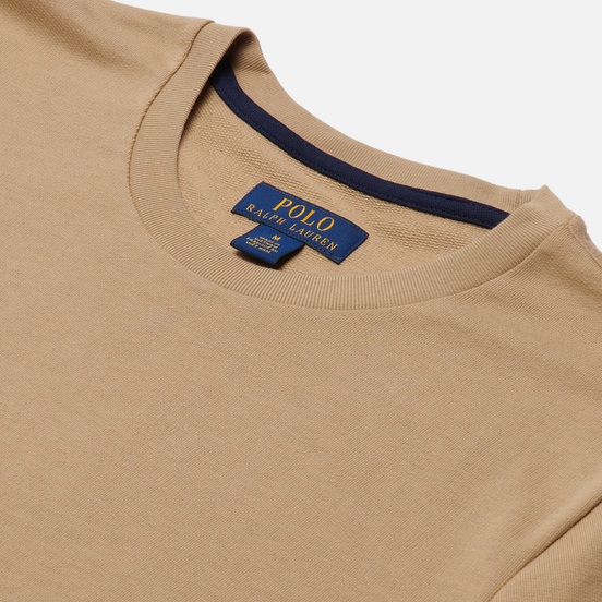 Мужской лонгслив Polo Ralph Lauren Printed Branding Crew Neck Vintage Khaki