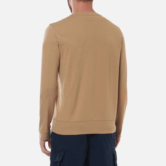 Мужской лонгслив Polo Ralph Lauren Printed Branding Crew Neck Vintage Khaki