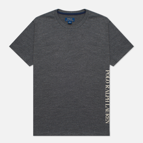Мужская футболка Polo Ralph Lauren Printed Branding Crew Neck Charcoal Heather