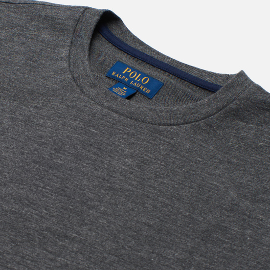 Мужская футболка Polo Ralph Lauren Printed Branding Crew Neck Charcoal Heather