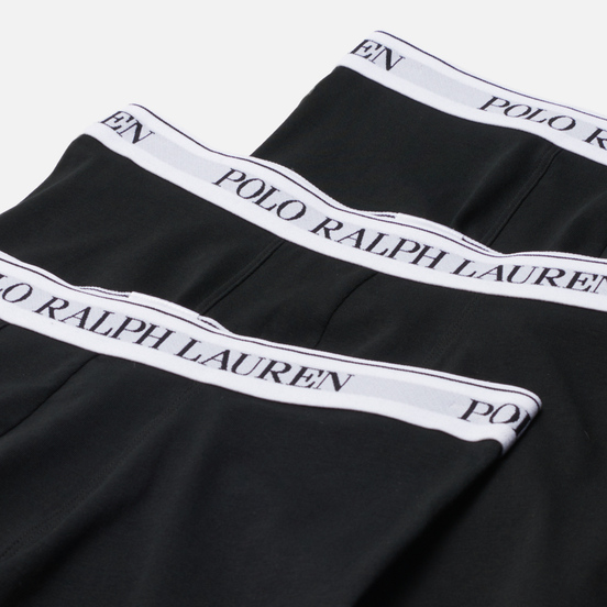 Комплект мужских трусов Polo Ralph Lauren Classic Trunk 3-Pack Black/White/White/White