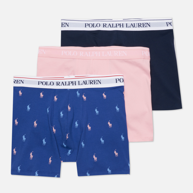 Комплект мужских трусов Polo Ralph Lauren Classic Boxer 3-Pack комплект из 3 х трусов шорт
