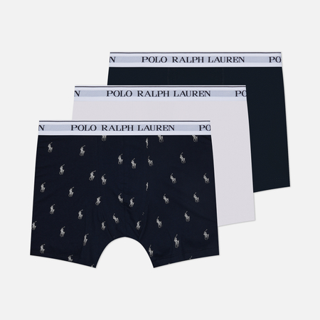 Комплект мужских трусов Polo Ralph Lauren Classic Boxer 3-Pack, цвет комбинированный, размер M