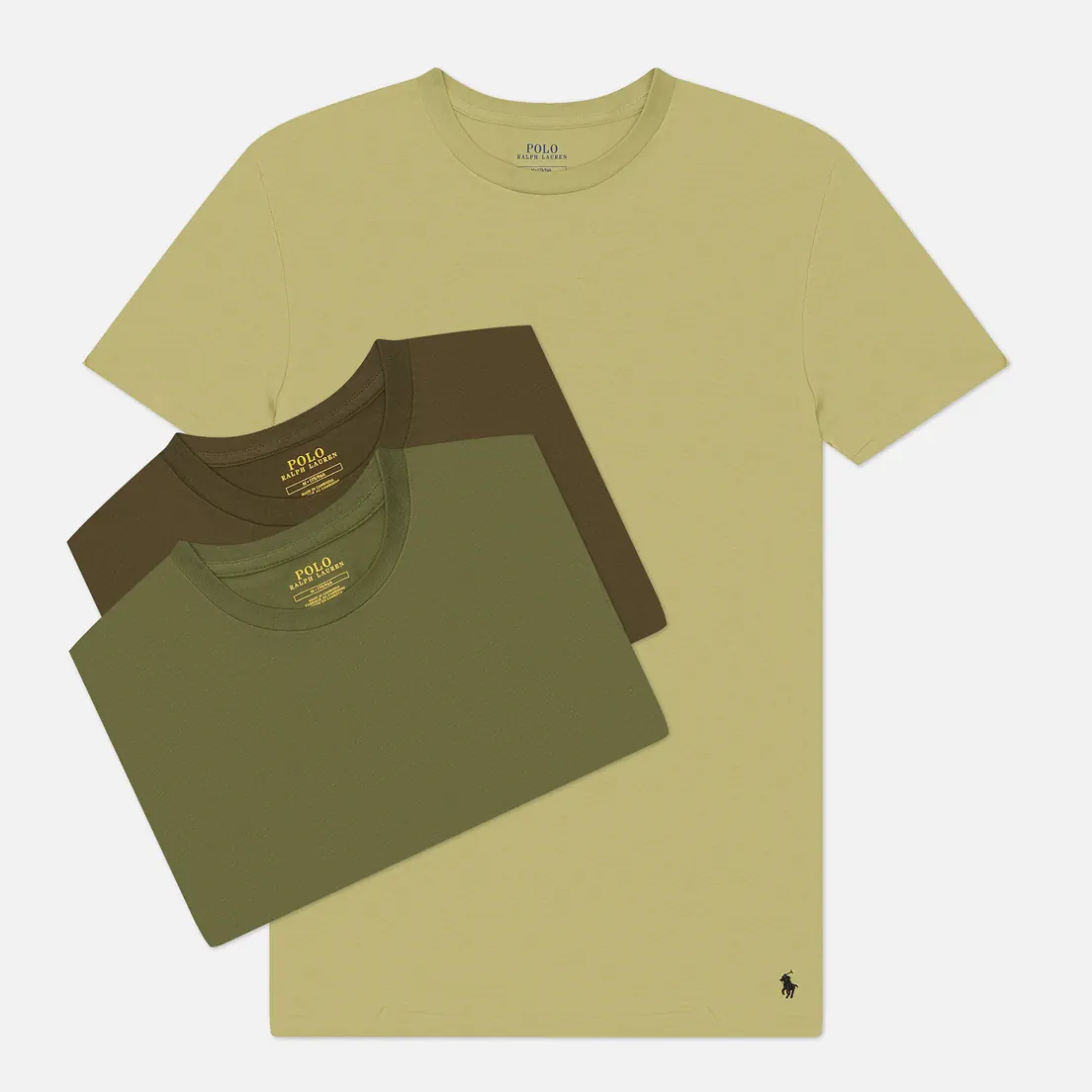 Polo Ralph Lauren Комплект мужских футболок Crew Neck 3-Pack