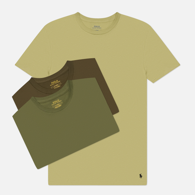 Комплект мужских футболок Polo Ralph Lauren Crew Neck 3-Pack