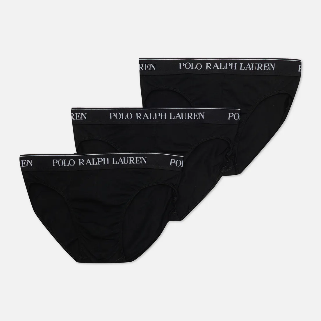 Polo Ralph Lauren Комплект мужских трусов BCI Cotton/Elastane Low Rise Brief 3-Pack