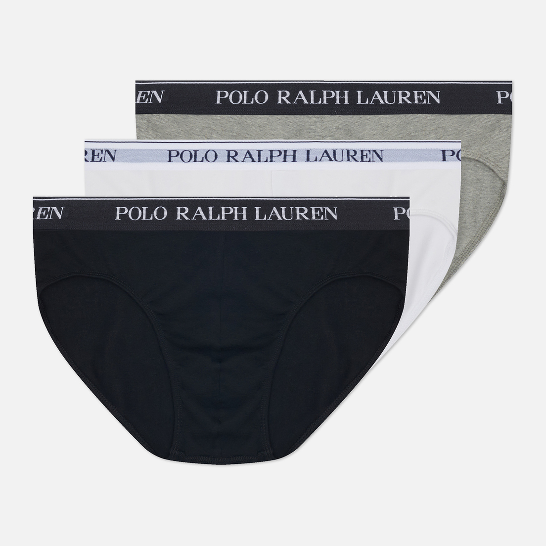 Polo Ralph Lauren Комплект мужских трусов BCI Cotton/Elastane Low Rise Brief 3-Pack