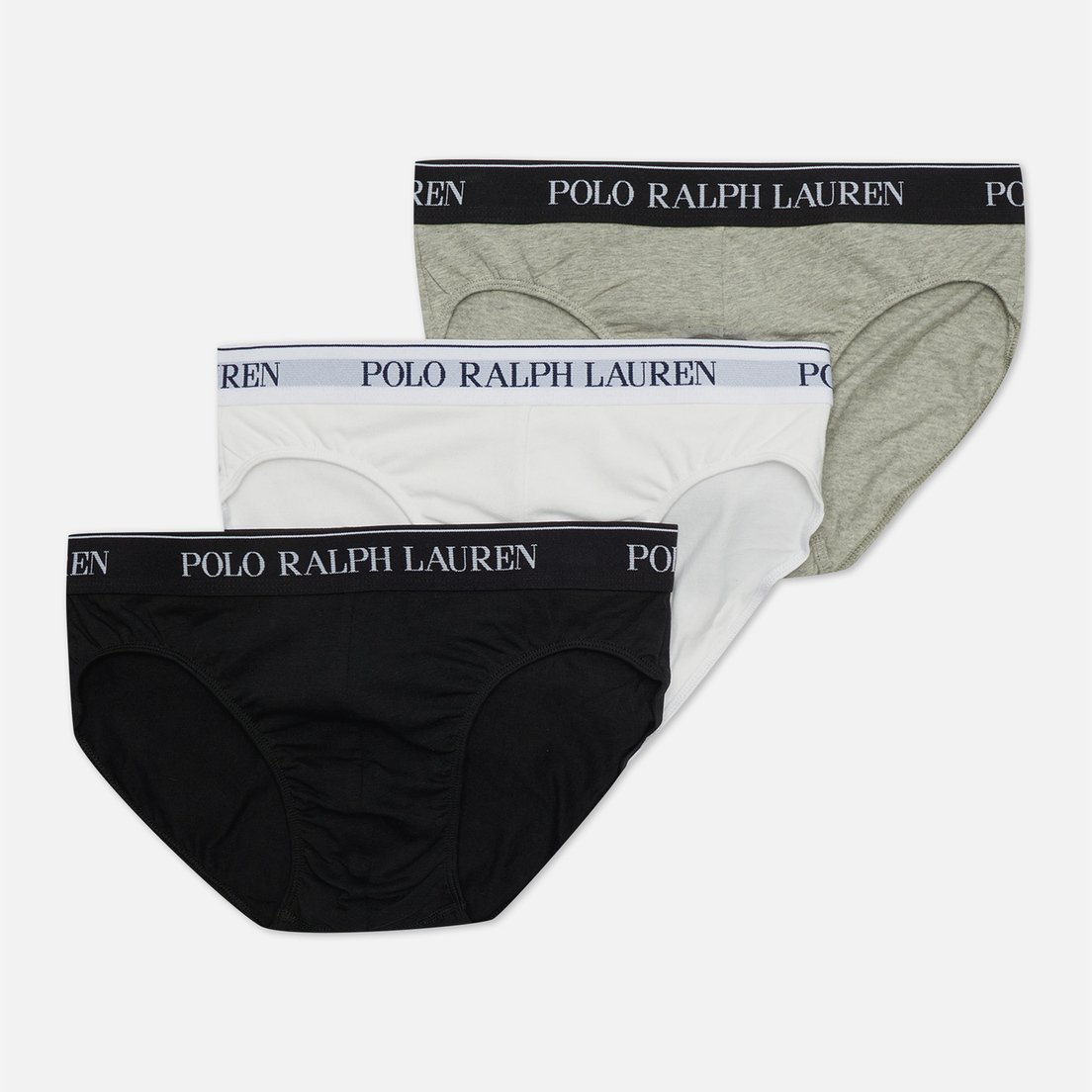Polo Ralph Lauren Комплект мужских трусов BCI Cotton/Elastane Low Rise Brief 3-Pack