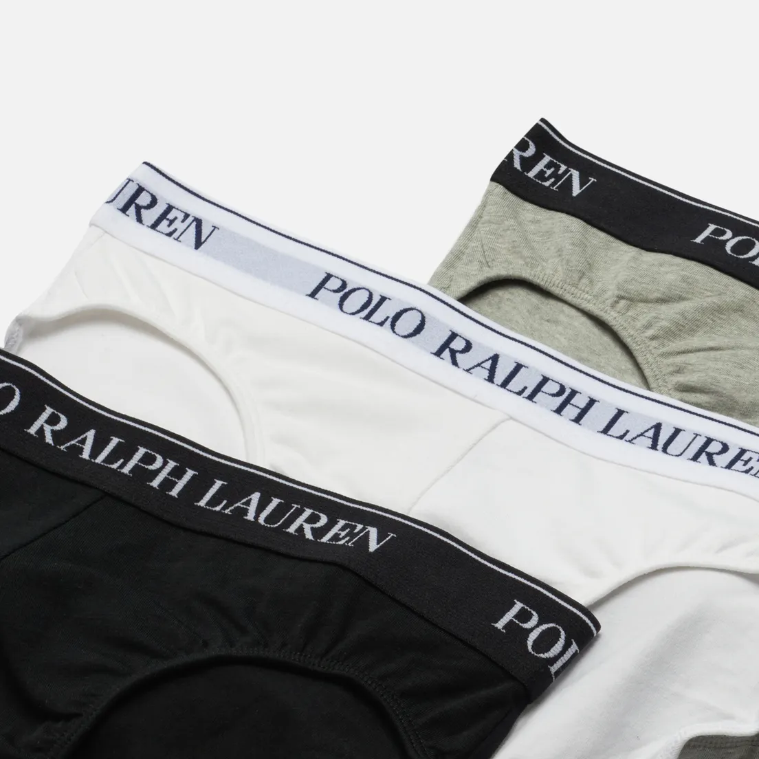 Polo Ralph Lauren Комплект мужских трусов BCI Cotton/Elastane Low Rise Brief 3-Pack