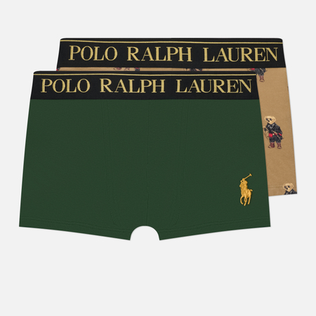 Комплект мужских трусов Polo Ralph Lauren Stretch Cotton Trunk 2-Pack, цвет комбинированный, размер XXL