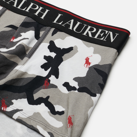 Мужские трусы Polo Ralph Lauren Print Trunk Single Grey Camo All Over Polo Pony